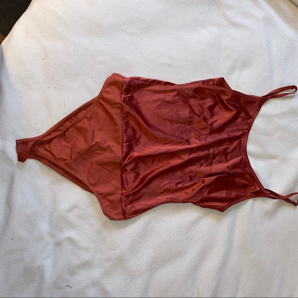 ZARA orange bodysuit